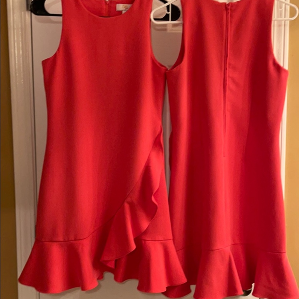 Girls Deep Orange Dress